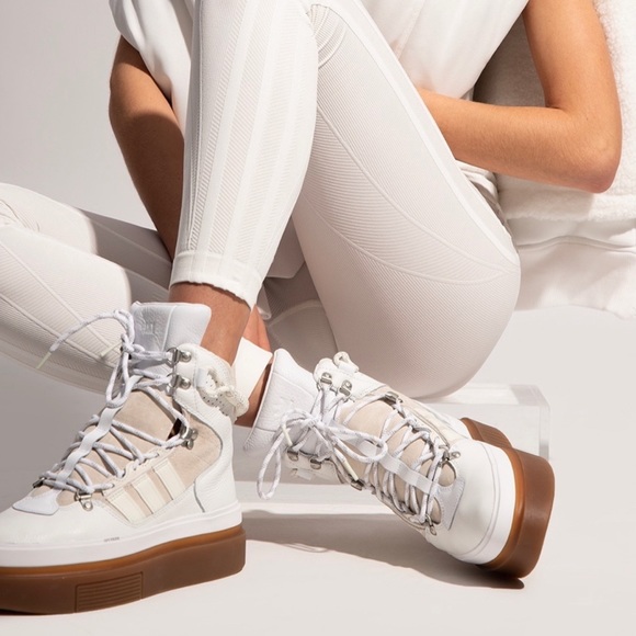Ivy Park X Adidas White Super Sleek Boot - Picture 11 of 14